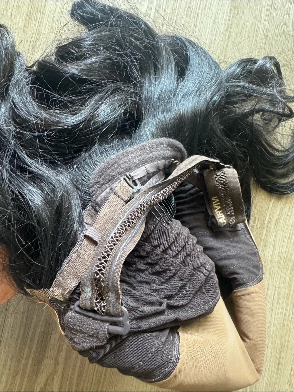 Hairvivi 18 inch silky small cap size 21-22 Dark Brown Wig with Included Wig Cap
